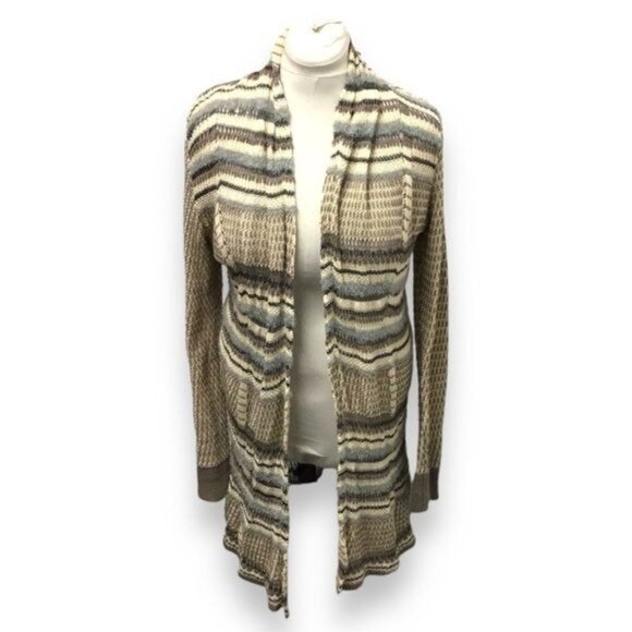 Kensie Women’s Open Front Longline Crochet Sweater Duster Cardigan, size M - Picture 1 of 9